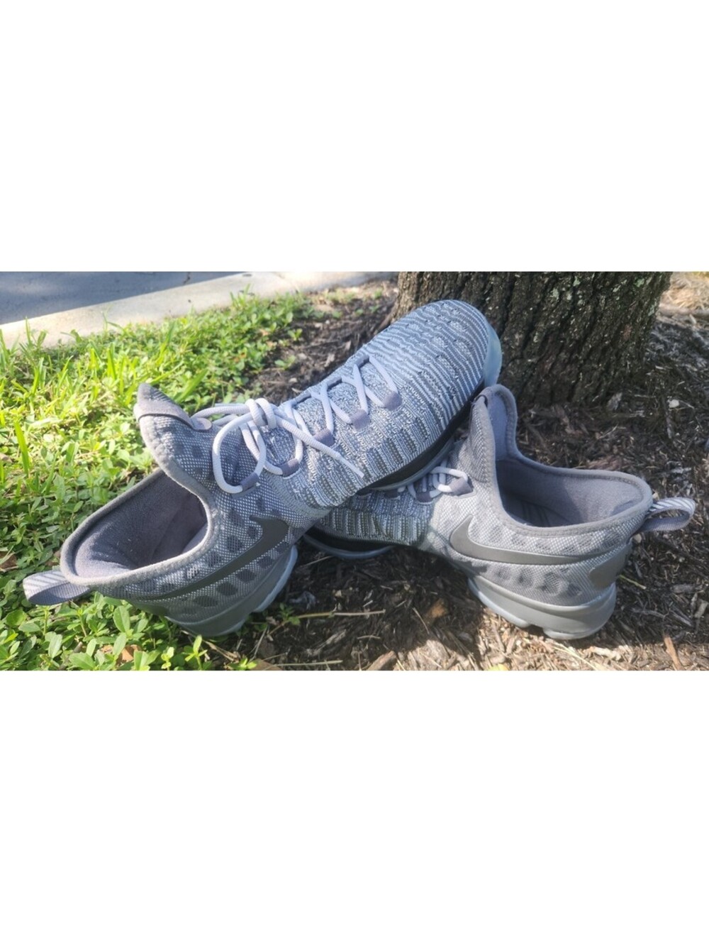 Nike KD 9 Mens Gray Athletic Basketball Size 14